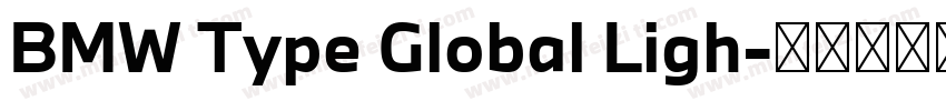 BMW Type Global Ligh字体转换
